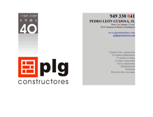 Tablet Screenshot of plgconstructores.com